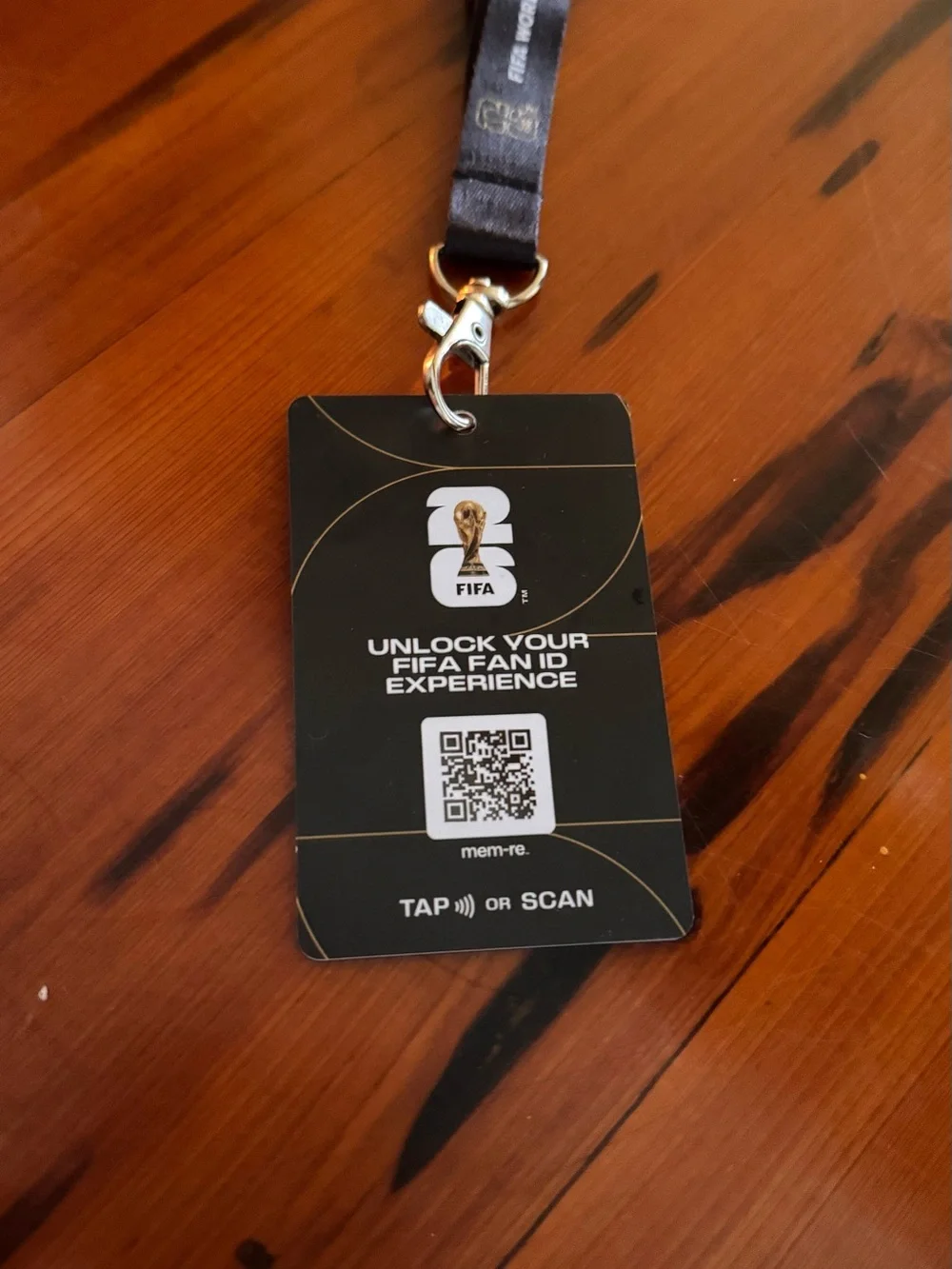 The Official FIFA World Cup 2026 Soccer Lanyard with Fan ID Card